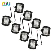 8x 4 inch Work Lights Spot Flood LED Light Bar Reverse 4WD 12V 24V new