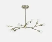 Mid Century Modern Chandelier Tree Branch Brass Handmade Fixture Ceiling Lam