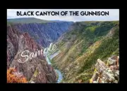 Black Canyon Of The Gunnison National Park Colorado Flexible Fridge Magnet -0064