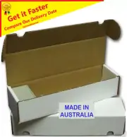 4x Boxes 800 Count Cardboard Trading Card Storage Box MTG Yugioh Pokemon AFL NBA