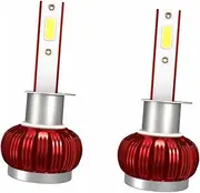 SOLUSTRE Led Car Headlights 2pcs 36w 3800lm H1 Replacement for Vehicle Lights Aluminum Alloy Cob Bright Lighting