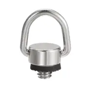 1/4" Male 0.79" Wide Stainless Steel D-Ring Hinged Holder for Camera Wrist Strap