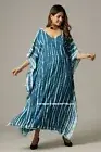 BALI KAFTAN TIE DYE BOHO SUMMER BEACH SUN LONG DRESS PLUS SIZE TUNIC KIMONO