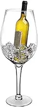 85oz/16inches Hand-Blown Giant Wine Glass for Celebrations & Gatherings, Mega Pint, Huge Stemware, Clear Decorative Glassware, Large Novelty Champagne Magnum Chiller, Oversized XL Goblet