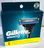 Gillette Mach3 Refill Cartridge Razor Blades for Mach 3 Razors - 8 Count