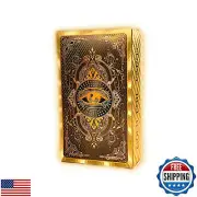 Spanish and English Golden Foil Tarot Deck with Guidebook - 78 PVC Spiritual