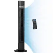 Lasko Tower Fans Space-saving 12.5"W Carry Handle Timer Plug-In Parallel Black