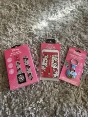Disney Minnie mouse Bundle- Apple Watch Band, AirTag Holder, Card /stand Wallet