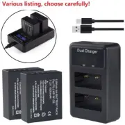 Battery or USB Dual LCD Charger for Fujifilm NP-W126s Fujifilm X-PRO3, X-T30 II