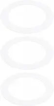 uxcell 3.39" ID 4.72" OD Goof Rings for Recessed Light, 3 Pack Matte White Goof Metal Trim Ring Lighting Fixture for Ceiling Wall Recessed Can Downlights