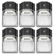 30W Mini LED Wall Pack Light with Dusk to Dawn Photocell, 5000K Wall Pack Lig...