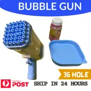36 Holes Bubble Gun Automatic Bazooka Soap Water Bubble Machine Outdoor Party