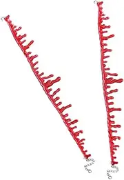 ERINGOGO 4pcs Party Ball Necklace Decoration Blood Costumes Inflatable Costume Vampire Halloween Wiggles Corner Spider Web Jewelry Fake Goth Makeup Necklace Red