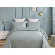 Patchwork Bed Quilt Jade Coverlet Large Throw Size 135x180cm