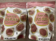 2 Packs Trader Joe's Freeze Dried Fig Slices Unsweetened Unsulfured 1.76 oz Each