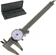 Anytime Tools Dial Caliper 6" / 150mm Dual Reading Scale Metric SAE Standard Inch mm