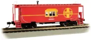 SANTA FE RAILROAD NEW BAY WINDOW CABOOSE HO-SCALE BY BACHMANN TRAINS-EXCELLENT!