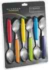 New SCANPAN SPECTRUM 6pc Table Spoon Set Coloured 6 piece,Best Price! RRP $39.95