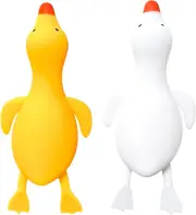 Stretchy Stress Relief Balls (Set of 2) Duck Squeeze Ball Sensory Fidget Toys...