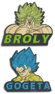 DRAGON BALL SUPER BROLY - SS BROLY & SSGSS GOGETA PIN SET