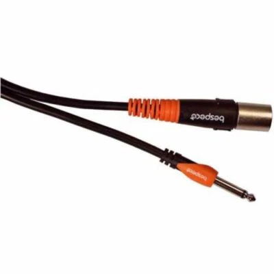 Bespeco SLJM900 1/4" TS Phone Male to XLR Male - Unbalanced Active Speaker Cable