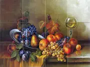 24 x 18 Art Mural Ceramic Fruit Backsplash Tile #465