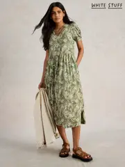 White Stuff Green Leah Jersey Dress (F97395) | $159