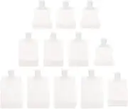 TOGEVAL 12Pcs Portable Lotion Dispensing Bags Self Supporting Suction Mouth Travel Containers for Creams Moisturizers and Hand Soaps Lightweight and Convenient