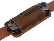 Belt with Leather Knife Sheath, Belt Knife Sheath, Light Weight Carry Knife, Vintage Accessories Case, Holder, Bag for Men, Him, Father Family Friends