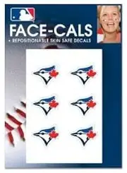 Wincraft MLB Toronto Blue Jays Face Tattoos, Team Colors, One Size