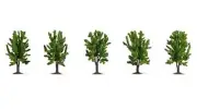 Model Scenery - 25620 - Deciduous trees, 5Pc