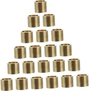 Mipcase 20pcs Copper Billiards Cue Ferrules Replacement Parts Durable Snooker Cue Fixators Portable Billiard Supplies Wear Resistant and Design