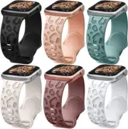 Leopard Engraved Strap For Apple Watch Band 49-38mm Watch Series 7 SE 6 8 Ultra