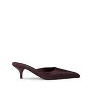 [Prada] Prada 55mm Satin Mules 37 IT RED