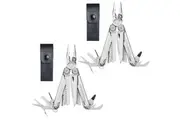 Leatherman 2 x Wave Plus + Stainless Steel Multi-Tool & Leather Sheath
