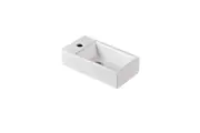 Mini wall hung basin tap hole on left