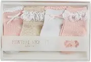 [Mud Pie] Children's Pointelle Sock Box Set; 0-12M, Pointelle, 0-12 Months