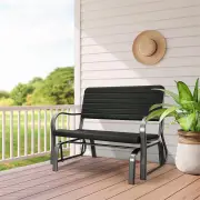 Costway2-Person Glider Bench with Ergonomic Backrest & Armrests