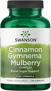 Swanson Cinnamon Gymnema Mulberry Complex 120 Caps