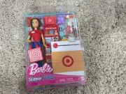 NEW Barbie Skipper First Job Target Doll Set with Checkout Stand & Accessories