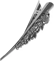 Ipetboom Large Crystal Alligator Hair Clip for Women Duckbill Hair Barrette for Weddings Parties and Daily Wear