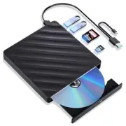External Blu Ray Drive, 5 in 1 Portable Blu Ray Player with USB 3.0 Type-C, CD