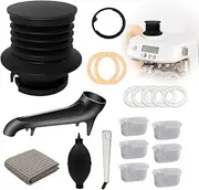 19Psc with Single Dose Hopper,Silicone Steam Ring,Water Filter,Felt Washer,Water Tank Funnel, Portaflter Removal,Air blower,towel for Breville Barista Express,Pro,Touch(BES870878880 (Black Aluminum)