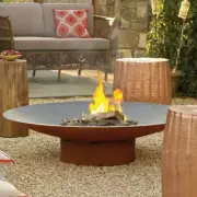 60cm Corten Steel Fire Bowl Fire Pit Outdoor Heaters Brazier