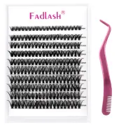 DIY Eyelash Extension Kit 200/240Pcs Lashes 20D/30D/40D with Lash tweezer