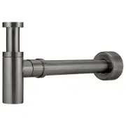 Round Bottle Trap for 32mm basin waste &amp; 40mm outlet, Shadow