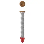 AnchorMark Timber to Metal Decking Screw 5.5X45 316 Stainless (A4) TEAK HEAD BOX 100