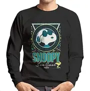 [Peanuts] Snoopy Sunglasses Joe Cool Men's Sweatshirt