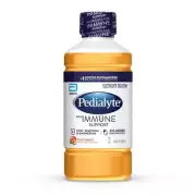 Pedialyte Immune Support Electrolyte Hydration Drink, Peach Mango 33.8 fl oz, 1L