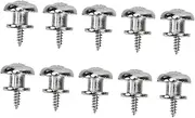 AKOOSY 10pcs Guitar Strap Lock Studs Non Skid Tail Nail Fixators Durable Button Pins for Acoustic Electric Guitar Bass Ukulele Easy Installation Secure Locking